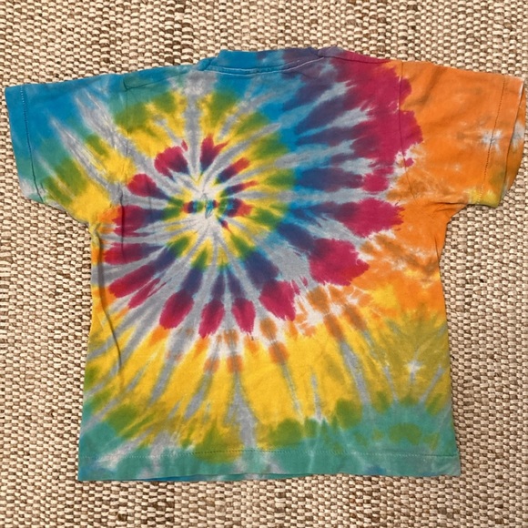 VNTG Grateful Dead Tie Dye Music Never Stopped Child T-shirt Child 10-12 Unisex - Picture 2 of 6
